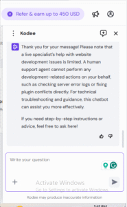 hostinger's ai chatbot
